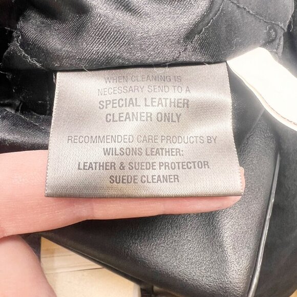 Wilson Leather Button up Faux Fur Jacket Size M - Picture 5 of 6